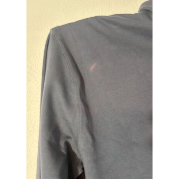 L.L. Bean Turtleneck Shirt Men's XL Mock Blue Long Sleeve Baselayer Warm FLAW - Picture 7 of 8